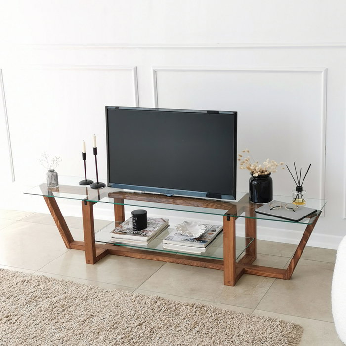 Hanah Home Soporte de TV Amalfi - Walnut Hanah Home Soporte de TV Amalfi - Walnut